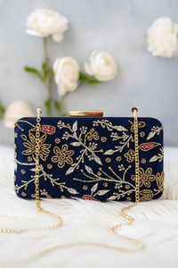 กระเป๋าคลัทช์งานปักลูกปัดคริสตัลเพชรประดับมุกสำหรับงานเลี้ยงงานแต่งงานทำมือสำหรับสุภาพสตรี - Product Image 4