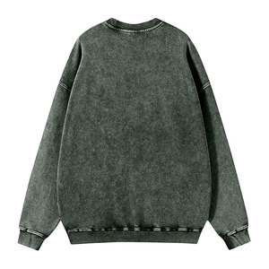 Pakistan Made High Quality Basics Acid Wash Sweatshirt Wholesale Cheap Price Men Acid Wash Sweatshirt - Product Image 2
