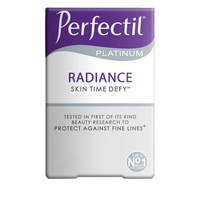 Système de soins de beauté Perfectil Platinum Advanced, sachets de boisson au collagène et comprimés multivitaminés pour la santé de la peau et des cheveux