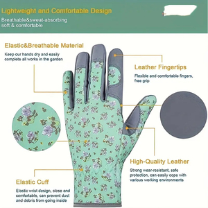 Guantes de jardinería de primera calidad que ofrecen comodidad transpirable, palma reforzada y ajuste ergonómico para jardinería y paisajismo regulares. - Product Image 4
