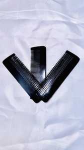 Peine de Cuerno de Búfalo Ecológico Hecho a Mano, con Dientes Finos, Antiestático, para Peinar y Cuidar el Cabello - Product Image 5