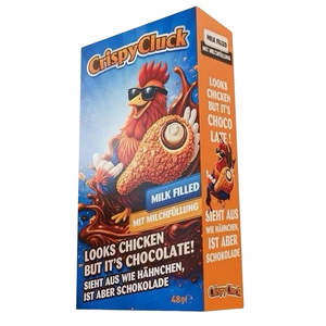 Factory Wholesale Fried Chicken Shaped Milk Chocolate Crispy Cluck Candy <b>Snack</b> Funny Gift Food Grade Custom Logo Packaging - Product Image 6