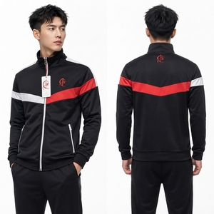 <b>Men</b> Performance <b>Track</b> <b>Jacket</b> Moisture Management Polyester Fabric Breathable Construction Lightweight Design Flexible Movement - Product Image 6