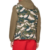 Veste coupe-vent pour homme, style streetwear, grande taille, col montant, avec logo personnalisé OEM, pour les sports d'hiver en plein air