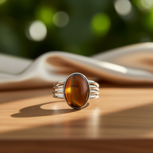 Anillo de Ojo de Tigre de 4.4 Gramos, Elegante Accesorio para Reloj - Product Image 3