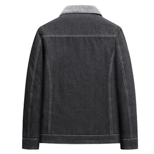 New Winter Men Fleece Warm <b>Denim</b> Jackets Black Casual Jeans <b>Coats</b> High Quality Male <b>Denim</b> <b>Coats</b> Outwear Winter Clothes Size 5XL - Product Image 2