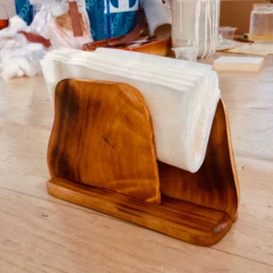 ที่ใส่กระดาษเช็ดปากไม้สำหรับตกแต่งโต๊ะอาหาร งานแฮนด์เมดสุดหรู รูปทรงตามสั่ง ขายส่ง - Product Image 1