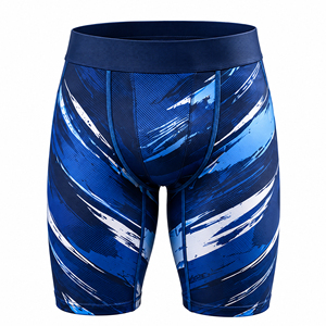 Blue Print <b>Men</b>’s Compression <b>Shorts</b> Breathable Quick Dry High Stretch Gym <b>Running</b> Workout Training Sports Tights OEM - Product Image 1