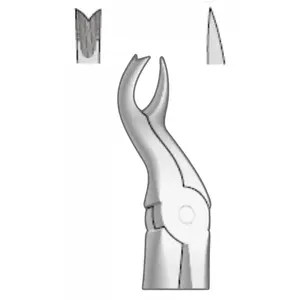 Instruments chirurgicaux dentaires côté gauche poignée anatomique Extrafoceps pour centrales supérieures et molaires supérieures - Product Image 1