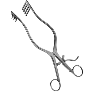 Rétracteur de laminectomie conique à bras articulés, avec crémaillère à came, 254 mm de long, instruments chirurgicaux, fabricant au Pakistan - Product Image 1