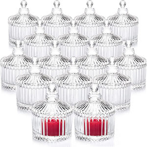 <b>Glass</b> Votive Holder High Transparency Eco-Friendly Transparent Jar Lids for Festival and Wedding Home Decor - Product Image 1