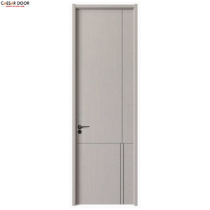 Portes d'entrée intérieures pour hôtel, en MDF massif anti-moisissure, finition film PVC, ouverture coulissante, design moderne, fabrication vietnamienne - Product Image 1