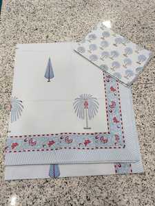 Parure de lit artisanale en coton imprimé au bloc, avec taies d'oreiller assorties, style bohème indien floral, pour acheteurs en gros B2B - Product Image 4