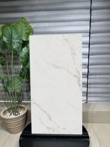 Carreaux de porcelaine Statuario Serenita Premium |   Esthétique élégante en marbre blanc |   Finition mate |   60 × 120 cm - Product Image 1