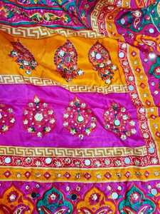 Embroidered Traditional Mirror Work Scarf | Scarves <b>shawls</b> & hijab Boho <b>Women</b>’s Wedding <b>Shawls</b> Mirror Work Custom Colors Set's - Product Image 5