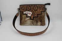 Sac fourre-tout décontracté pour femme en coton biologique, style occidental, avec fermeture éclair, ensemble unique de sacs à bandoulière et pochettes à chaînes personnalisables