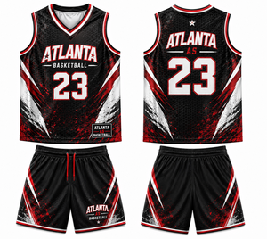 Ensemble de maillots de basket-ball pour adultes de haute qualité, logo personnalisé, manches courtes, uniforme de basket-ball, vêtements de sport athlétiques à séchage rapide - Product Image 1