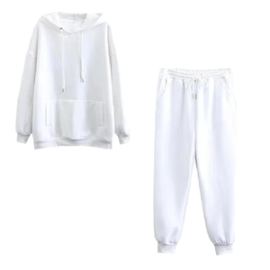 Ensemble de survêtement athlétique de maternité pour hommes, style streetwear, respirant, avec sweat à capuche et pantalon de jogging, logo personnalisé, pour entraînement sportif en salle de sport, vente en gros - Product Image 1