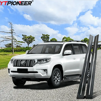 Wtpioneer – accessoires de voiture pour Toyota Land Cruise Prado FJ150, marchepied latéral automatique à LED