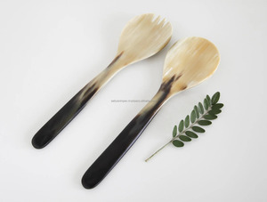 Elegant Best Quality Handmade Ox Horn Custom Natural Buffalo Colorful Horn <b>Serving</b> <b>Spoon</b> Cutlery Tea <b>Spoon</b> From AALIYAN IMPEX - Product Image 2