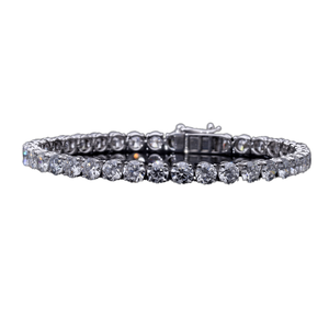 11ct Four Prong Tennis <b>Bracelet</b> Lab-Grown <b>Diamonds</b> in 14K Gold <b>Diamond</b> <b>Bracelets</b> & <b>Bangles</b> - Product Image 1