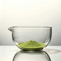 Bol à matcha japonais avec bec verseur, accessoires de service à thé en verre, outils de préparation du thé style Dynastie Song, support pour Chasen 100 brins