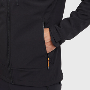 Veste softshell pour homme, élégante, personnalisable, décontractée, hiver, col montant, fermeture éclair, respirante, écologique, en vente, nouvelle arrivée - Product Image 6