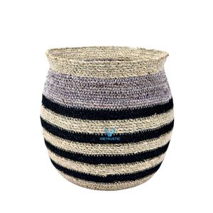 Vase décoratif en jonc de mer et jacinthe d'eau tressé de qualité supérieure, OEM ODM Vietnam - Product Image 3