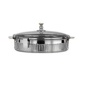 Premium Wooden Luxury Foldable Stackable Eco-Friendly Heatable Food Warmer with <b>Lid</b> for Kitchen Use - Product Image 1