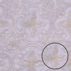 Hot selling Breathable Lightweight Woven Embroidered <b>Net</b> <b>Fabric</b> Women & Girls' Bridal Wear & Party Dresses White - Product Image 1