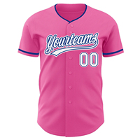 Maillot de baseball personnalisé haut de gamme pour homme, coupe ajustée, imprimé, avec boutons sur le devant, en maille polyester respirante et séchage rapide