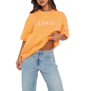 Camisetas de algodón y elastano personalizadas al por mayor para mujer, camiseta corta ajustada con estampado, camiseta corta lisa para chica, camiseta baby tee para mujer - Product Image 4