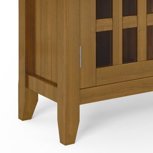 Meuble de rangement bas Bedford en bois brun doré clair pour salon - Product Image 5