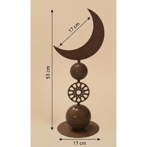 Décoration de table moderne en métal, motif croissant de lune islamique, ensemble de minarets, durable, fait main, cadeau de l'Aïd, du Ramadan, de Thanksgiving, de la fête des nouvellements ans - Product Image 4