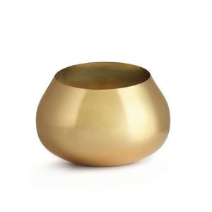 Venta al por mayor de fábrica: Tarro de metal redondo dorado personalizado para velas de aromaterapia, tarro de acero inoxidable - Product Image 1