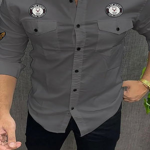 เสื้อเชิ้ตผ้าลินิน100% แขนยาวสำหรับผู้ชาย, ชุดเดรสผ้าลินินแท้ทรงสลิมเสื้อเชิ้ตลำลองสวมใส่สบายสำหรับผู้ชายฤดูร้อน - Product Image 6