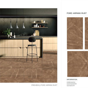 Carreaux de porcelaine polis et émaillés de grande dimension 24x48, carrelage de sol intérieur haute brillance pour les espaces résidentiels et commerciaux contemporains - Product Image 1