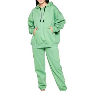 OEM High Quality <b>Men's</b> Pullover Hoodie Sweatpants Two Piece Set Winter Sporty <b>Thermal</b> Fitness Sportswear Casual Knitted 100% - Product Image 3