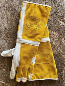 Guantes largos TIG de cuero premium, flexibles - Product Image 4