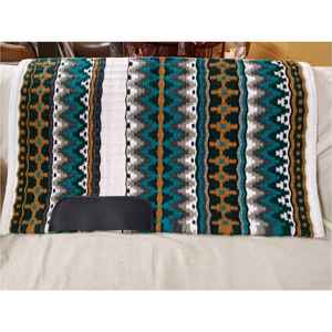 Tapis de selle western en feutre de laine de haute qualité avec support en néoprène |   Équipement équestre confortable et durable pour l'équitation professionnelle - Product Image 3