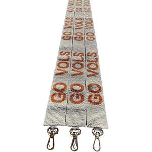 Sangle de sac à main perlée Tennessee jaune et blanc à carreaux College Texas Game Day sac à main transparent sangle de remplacement stade 49x1.75 - Product Image 6