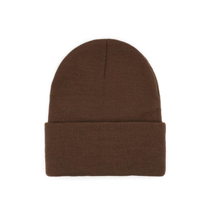 Unisex <b>Wool</b> <b>Beanie</b> <b>Hat</b> Solid Color Ribbed Knit Winter Casual Style for Adults 56-58CM Head Circumference with Embroidery - Product Image 1