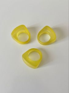 Elegant Colorful <b>Resin</b> Finger Ring Handmade Customizable Fashion Modern Jewelry Accessory - Product Image 1