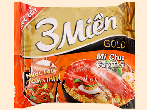 บะหมี่กึ่งสำเร็จรูป 3 มิเอ็น โกลด์ รสเนื้อตุ๋นสมุนไพร กล่อง ตราเวียดนาม 65 กรัม/ถ้วย ปรุงสุกใน 2-3 นาที ราคาประหยัด - Product Image 4