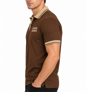 เสื้อโปโลชาย แขนสั้น คอปกคลาสสิก สวมใส่สบาย ระบายอากาศได้ดี ปักโลโก้ ผ้าฝ้ายปิเก้ ทรงปกติ - Product Image 3