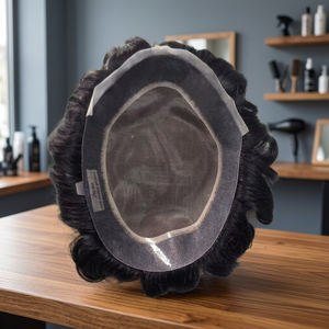 Perruque Cheveux Bouclés Birmans Ondulés Profonds avec Dentelle Suisse et Monofilament, Toupet en Cheveux Humains - Product Image 2