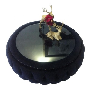 Hiện Đại Vòng <span class=keywords><strong>Tufted</strong></span> Da Bàn Cà Phê Với Lưu Trữ Sang Trọng Bọc Bàn Trà Bằng Gỗ Lift Top Bàn Cà Phê Cho Phòng Khách - Product Image 4