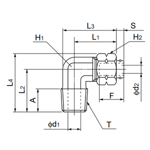 Conduit et raccord L4N6X4-ST à joint rapide NITTA - Product Image 1