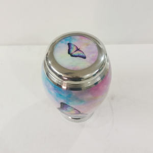 Urne funéraire en aluminium émaillé de haute qualité, style antique, pour adultes, capacité de 220 pouces cubes, pour cendres humaines, modèle Monarch. - Product Image 5