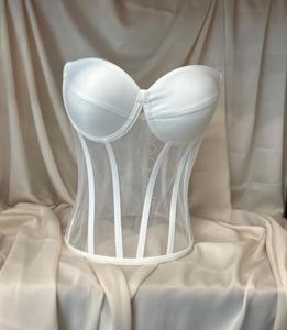 เสื้อครอเซ็ทวินเทจสำหรับผู้หญิง เซ็กซี่ กระชับสัดส่วน ระบายอากาศได้ดี ผ้าซาตินทันสมัย สำหรับสาวพลัสไซส์ - Product Image 3